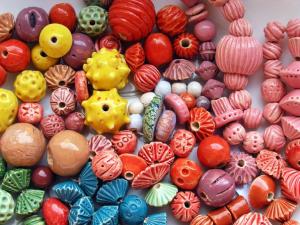 Colorful Handmade Ceramic Beads