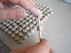 Stamping Ceramic Beads