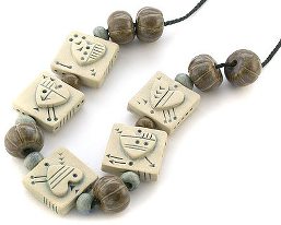 Troikaesque Ceramic Beads