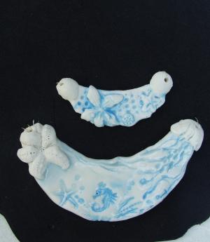 Porcelain Love Pendant with 18